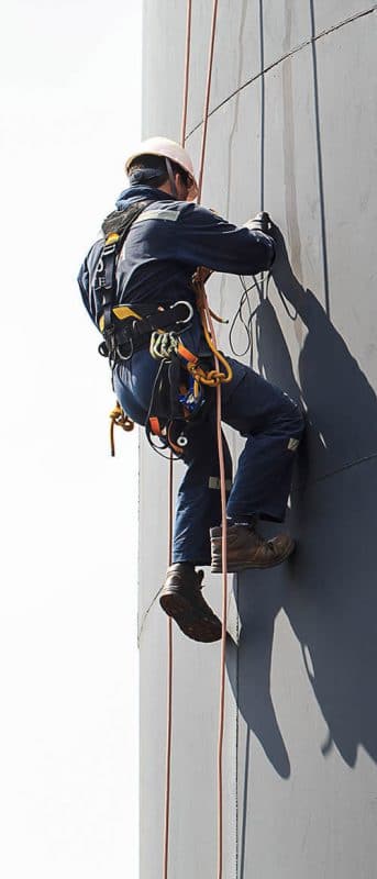 2 rope abseiling